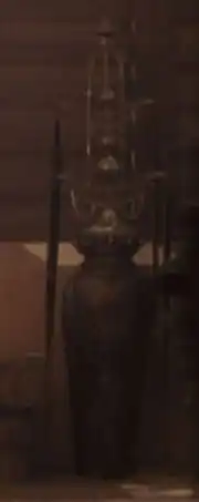 Vulcan artifact at monastery