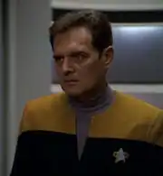 William McKenzie leaving turbolift