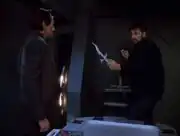 William Riker defends himself against Suna