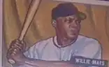 A Willie Mays baseball card