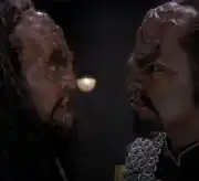 Worf and Martok meet