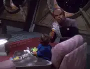 Worf babysitting