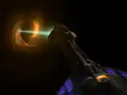 Yost's ship utilizing antigraviton beam