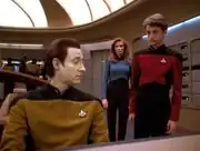 Young Picard speaks to Data