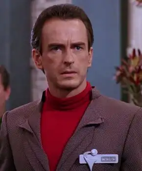 Zayner, a male Angosian in 2366