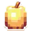 Sticker of a golden apple