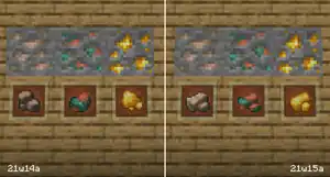 Texture changes from 21w14a to 21w15a