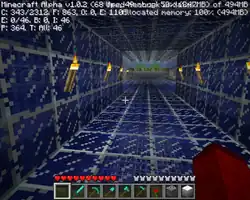 Walking towards the greenhouse.