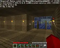 Entrance to a greenhouse.