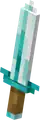 A diamond sword in A Minecraft Movie Live Event.