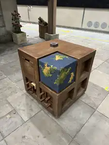A cartography table in A Minecraft Movie.