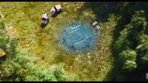 Water in A Minecraft Movie.