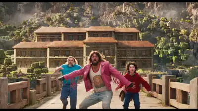 Steve, Garrett, and Henry escaping the mansion