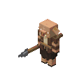 A spear piglin attacking