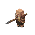 A spear piglin walking