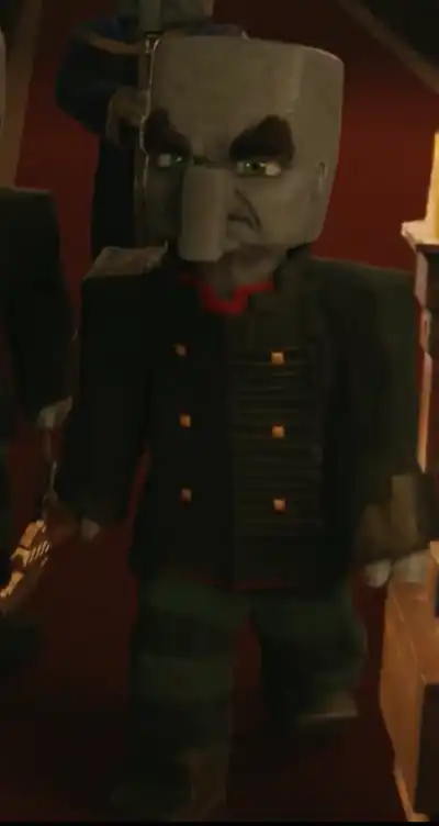 A vindicator as seen in A Minecraft Movie.