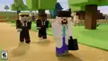 Dinnerbone preparing to go door-knocking at players' doors in the Java Account Move video on the Minecraft YouTube channel.