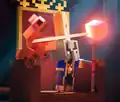 A frog eating the Arch-Illager's Orb of Dominance in the Minecraft Live 2022 trailer.