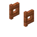 Acacia Fence Gate (Opened).png: Infobox image for Fence Gate the block in Minecraft