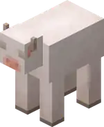 Albino Cow Blink.png: Infobox image for Albino Cow the entity in Minecraft
