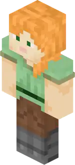 Alex BE3.png: Infobox image for Alex the character in Minecraft