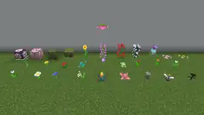All Flowers.png: Infobox image for Flower the block in Minecraft