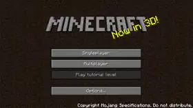 Alpha_v1.2.0_menu.png: Infobox image for Minecraft Alpha v1.2.0 the version in Minecraft