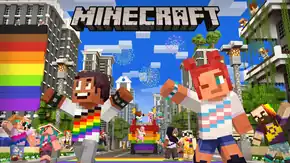 Official artwork for Pride Month items.