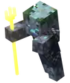 Armored Drowned with Trident 2.png: Infobox image for Drowned the dungeons entity in Minecraft