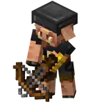 Armored Piglin Hunter.png: Infobox image for Piglin Hunter the dungeons entity in Minecraft
