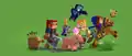 Artwork featuring Minecraft Dungeons mobs