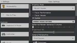 The Video Settings tab.