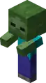 Baby Zombie.png: Infobox image for Zombie the entity in Minecraft