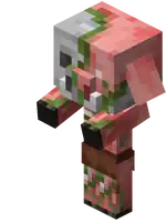 Baby Zombified Piglin BE.png: Infobox image for Zombified Piglin the entity in Minecraft