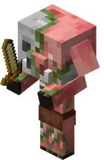 Baby Zombified Piglin.png: Infobox image for Zombified Piglin the entity in Minecraft