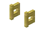 Bamboo Fence Gate (Opened).png: Infobox image for Fence Gate the block in Minecraft