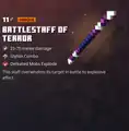 Battlestaff of terror within the inventory.