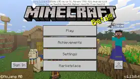 Bedrock 1.13.0.4.png: Infobox image for beta 1.13.0.4 the version in Minecraft