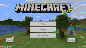 Bedrock 1.14.0.3.png: Infobox image for beta 1.14.0.3 the version in Minecraft