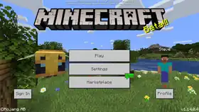 Bedrock 1.14.0.4.png: Infobox image for beta 1.14.0.4 the version in Minecraft