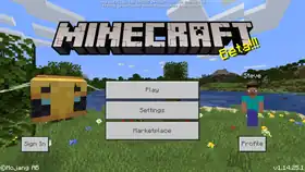 Bedrock 1.14.25.1.png: Infobox image for beta 1.14.25.1 the version in Minecraft