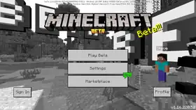 Bedrock 1.16.220.52.png: Infobox image for beta 1.16.220.52 the version in Minecraft