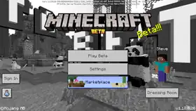 Bedrock 1.18.0.20.png: Infobox image for beta 1.18.0.20 the version in Minecraft