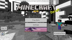 Bedrock 1.18.0.21.png: Infobox image for beta 1.18.0.21 the version in Minecraft