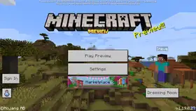 Bedrock 1.19.0.27.png: Infobox image for Preview 1.19.0.27 the version in Minecraft