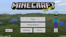 Bedrock 1.2.0.25.png: Infobox image for beta 1.2.0.25 the version in Minecraft