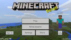 Bedrock 1.2.13.11.png: Infobox image for beta 1.2.13.11 the version in Minecraft