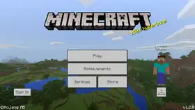 Bedrock 1.2.8.png: Infobox image for v1.2.8 the version in Minecraft