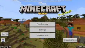 Bedrock 1.20.0.23.png: Infobox image for Preview 1.20.0.23 the version in Minecraft