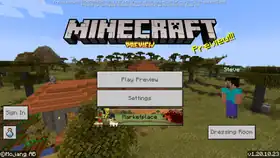 Bedrock 1.20.10.23.png: Infobox image for Preview 1.20.10.23 the version in Minecraft